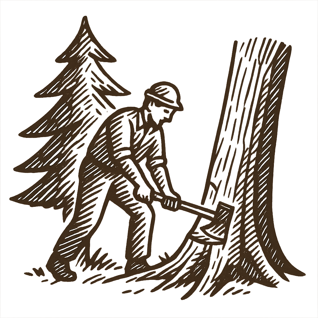 Durchforstungsarbeiten Wald